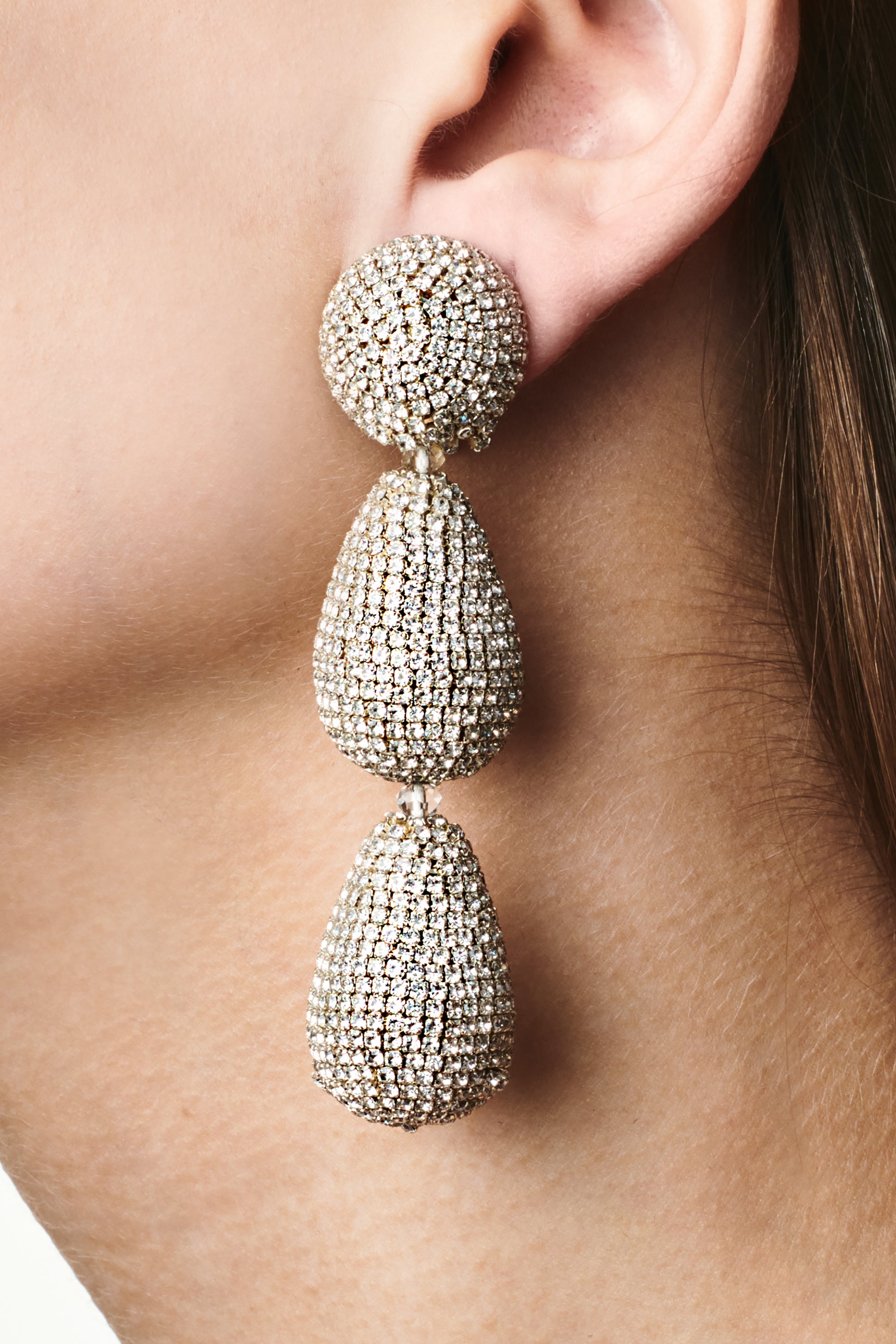 ARIELLE EARRINGS - CLEAR CRYSTALS