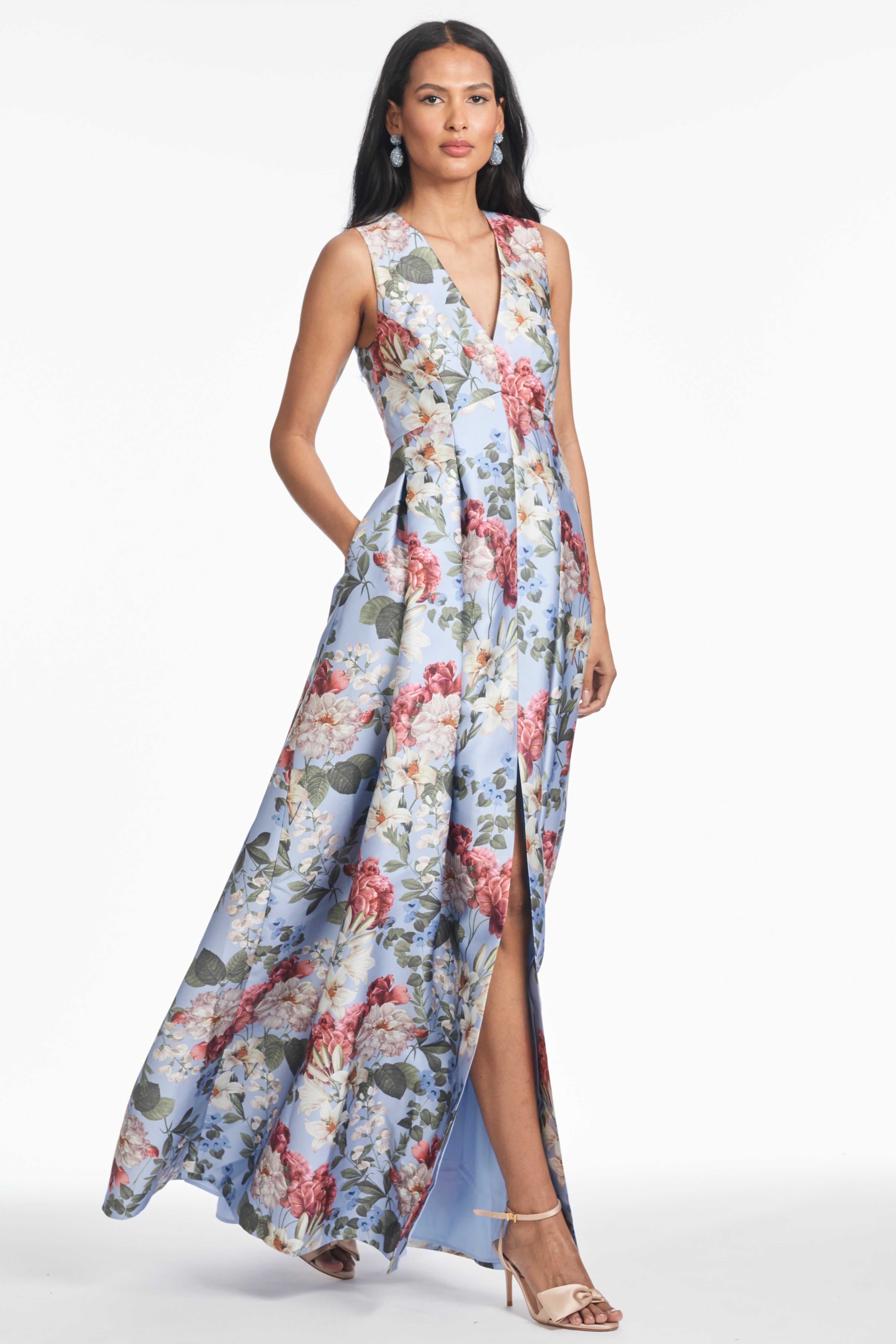 BROOKE GOWN - POWDER BLUE BOUQUET