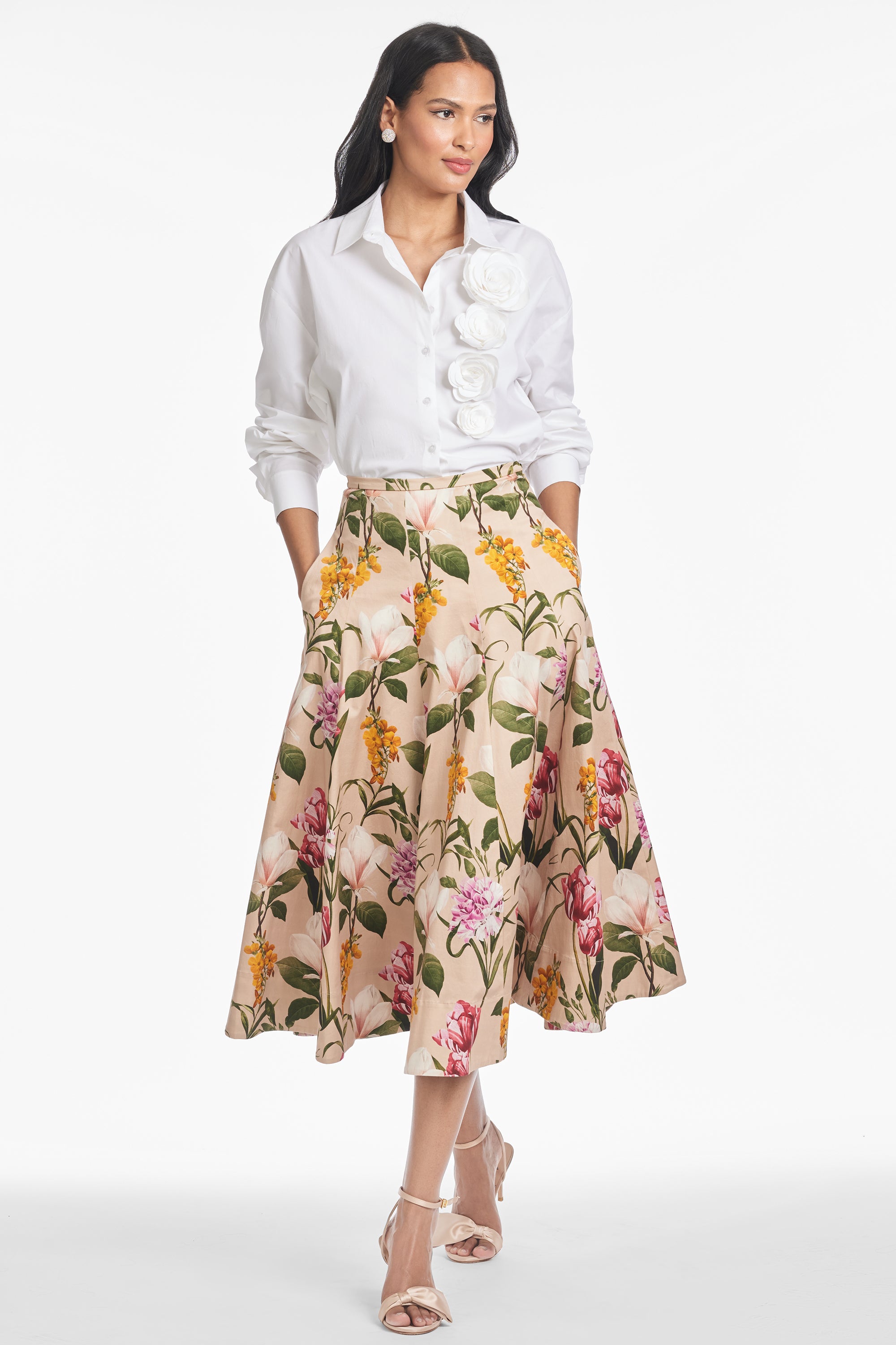 TRIXIE SKIRT - FRENCH BRISTRE BLOSSOMS