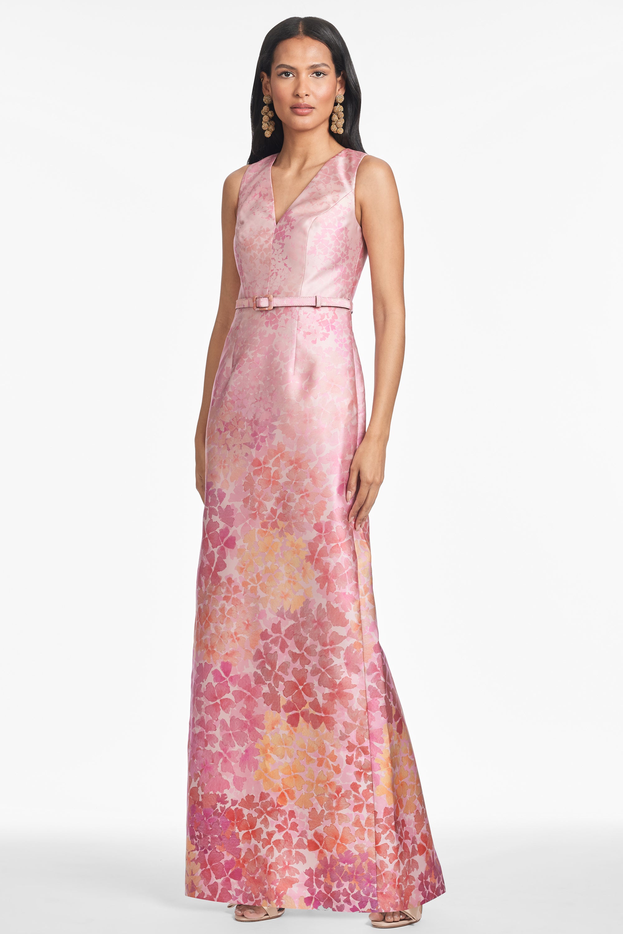 ADELLYN GOWN - LIGHT SUNSET HYDRANGEA