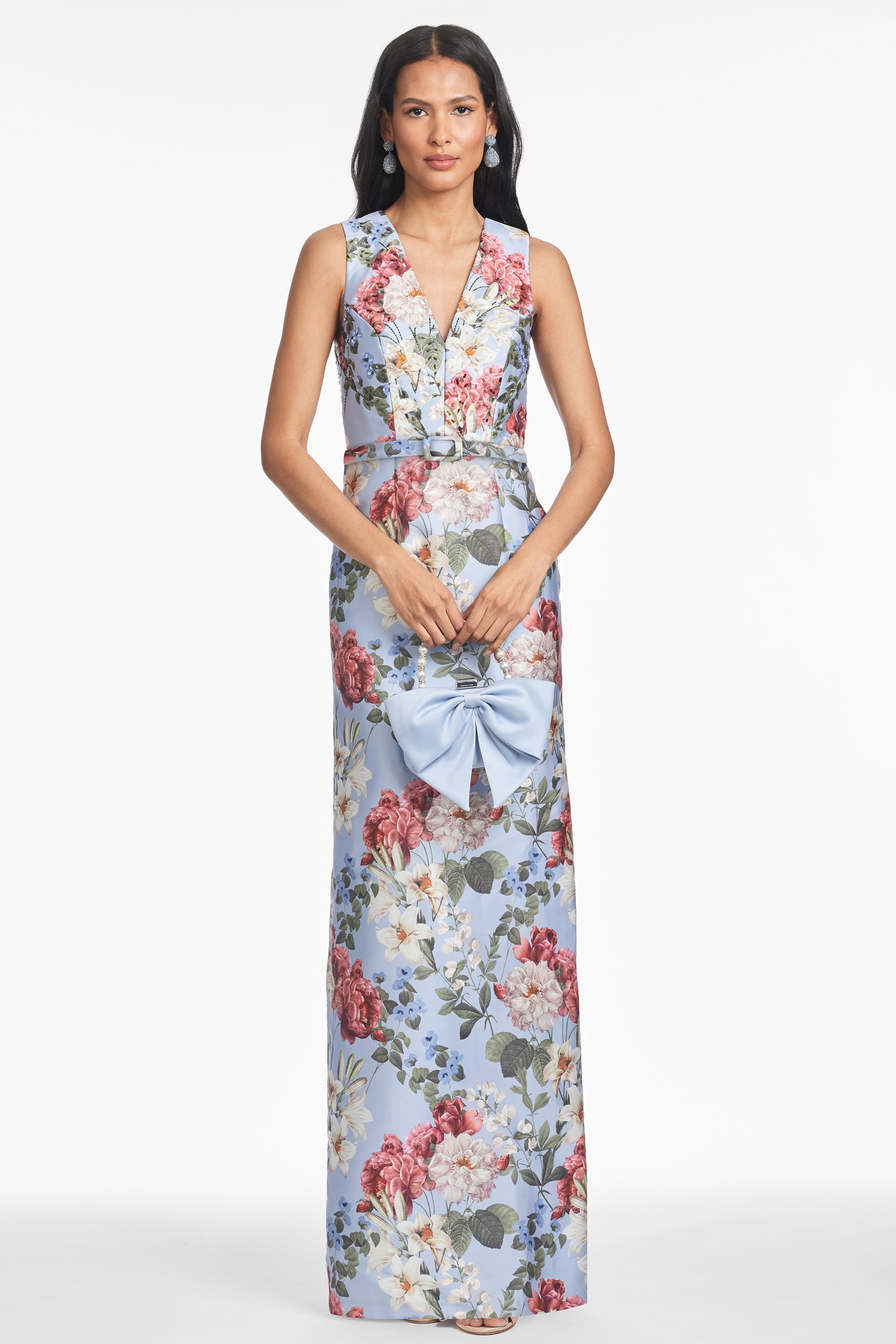 ADELLYN GOWN - POWDER BLUE BOUQUET