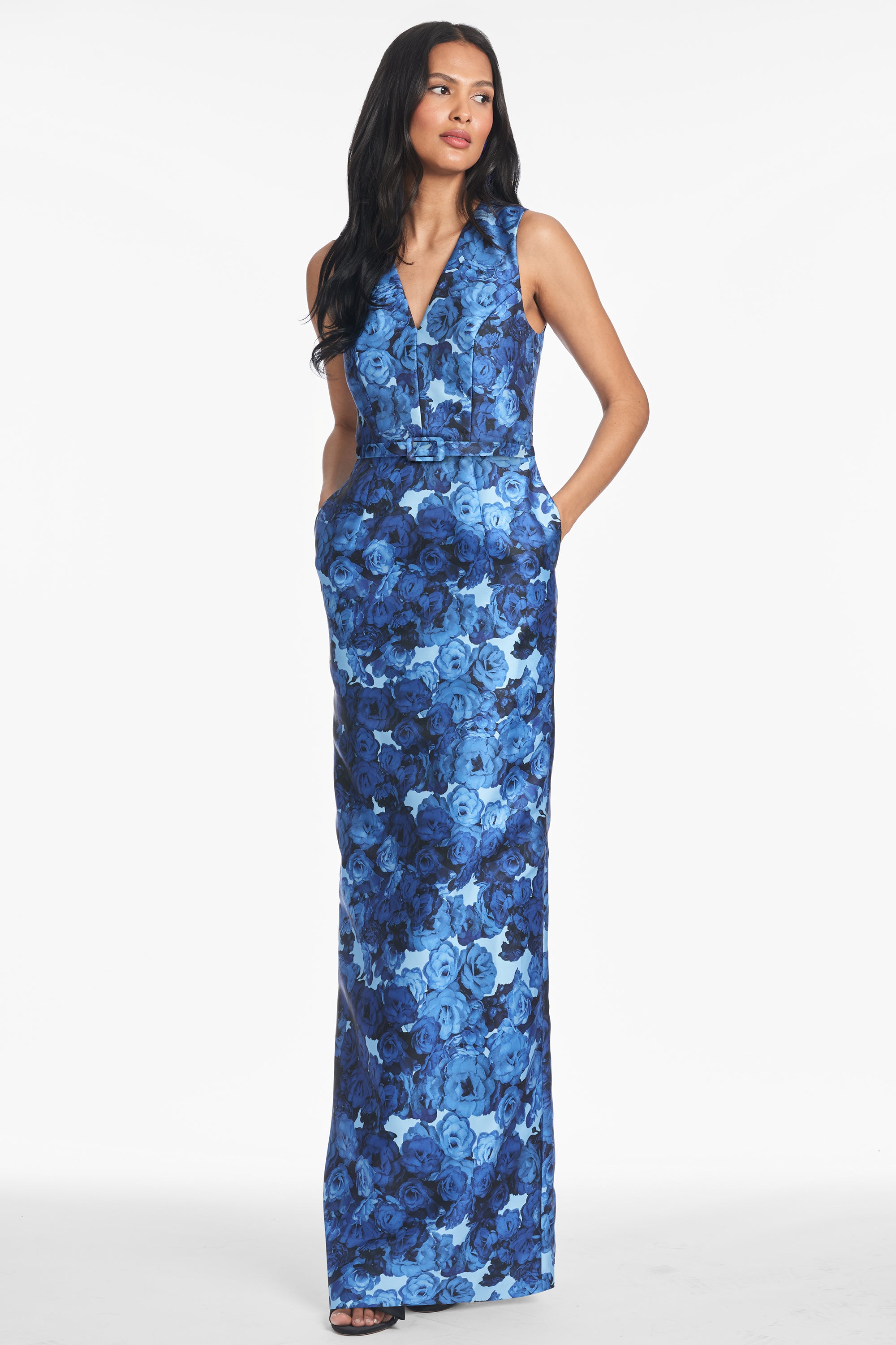 ADELLYN GOWN - INDIGO GRANDIFLORA