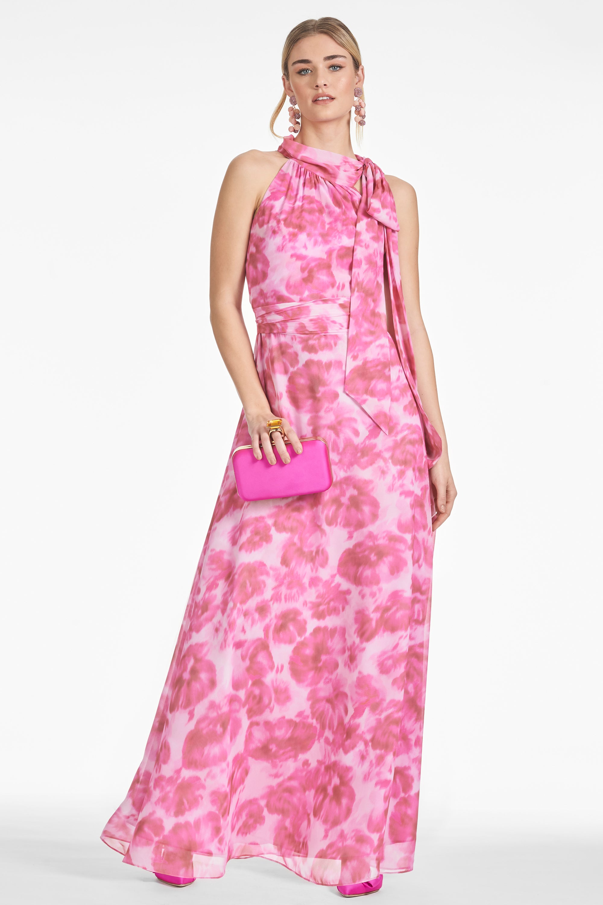 Kayla Gown - Pink Fantasia Bloom - Final Sale