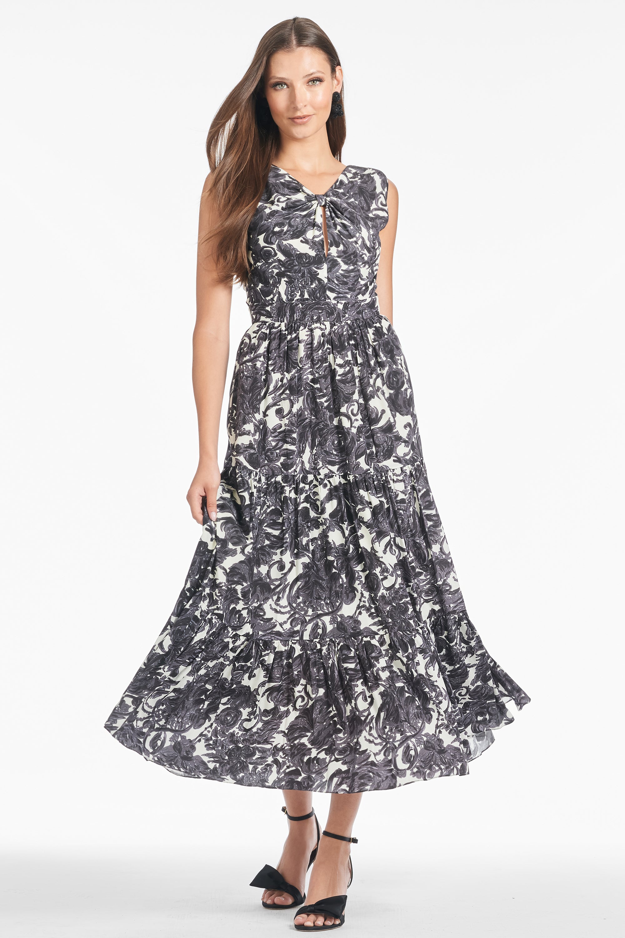 Anaisha Dress - Graphic Scroll - Final Sale