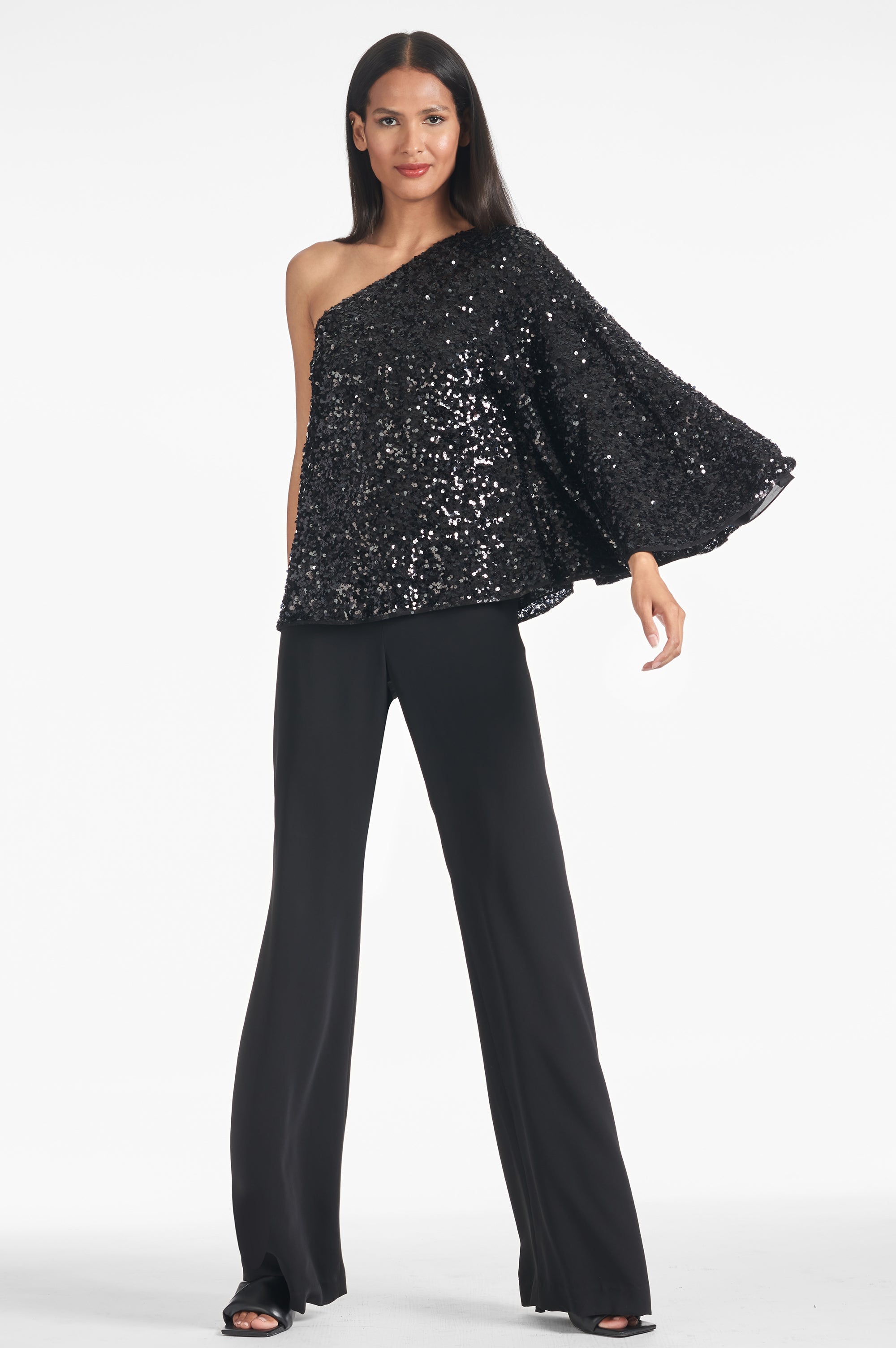 Morgan Top - Black Sequins - Final Sale