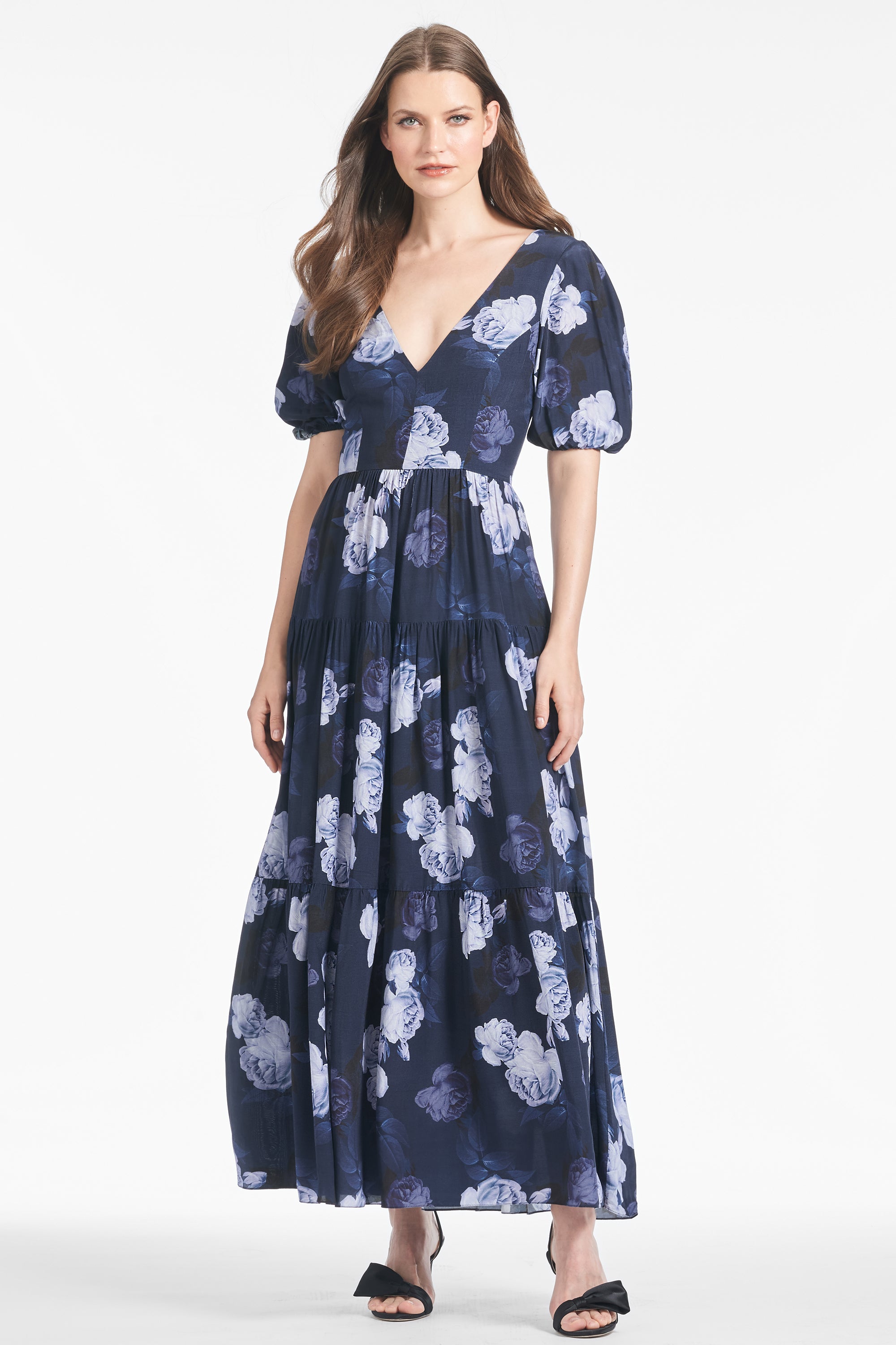 Carina Dress - Midnight Glacial Rose - Final Sale