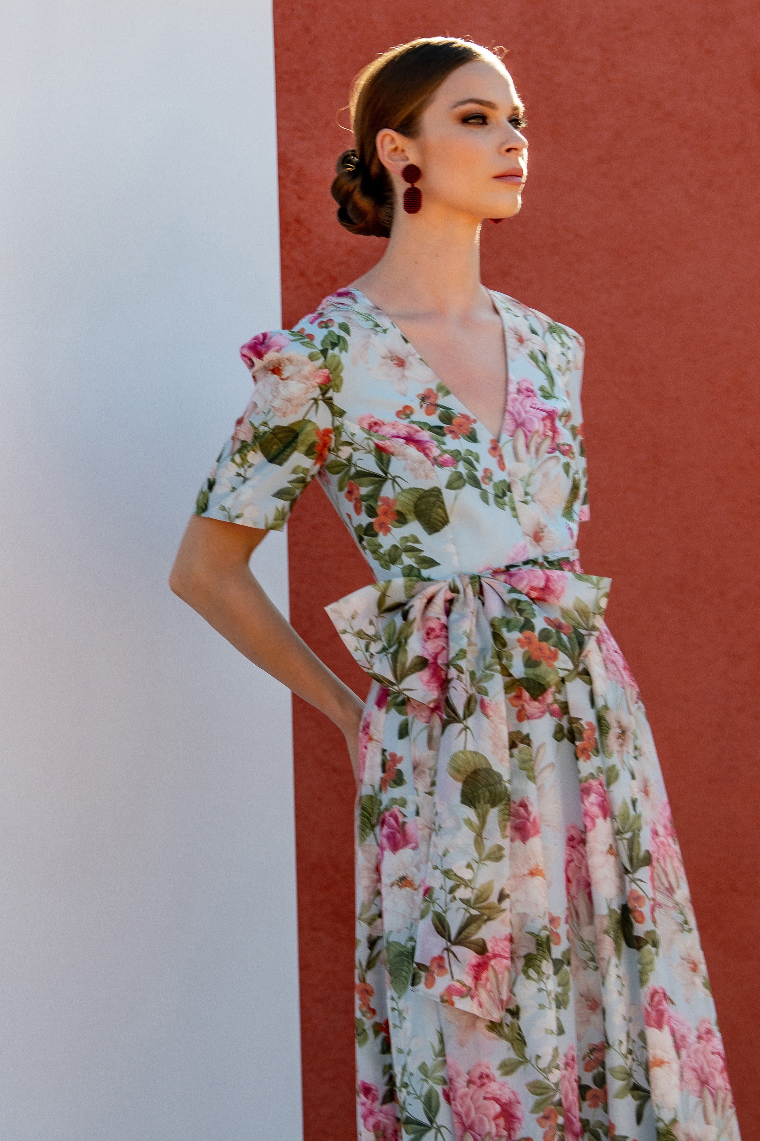 BRONWYN GOWN - SKY BLUE PETALS